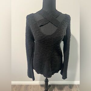 Black shimmery sweater